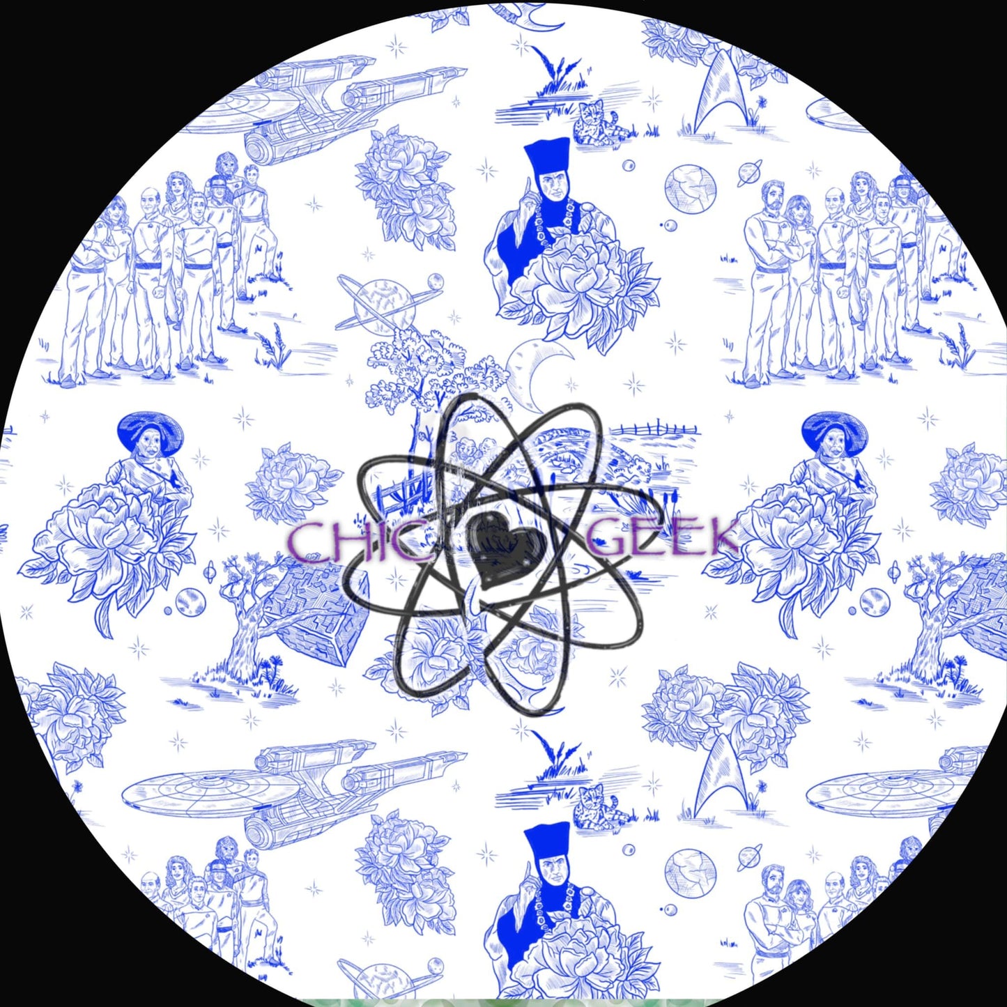 Floral Space joy de toile -Blue (Rerun)