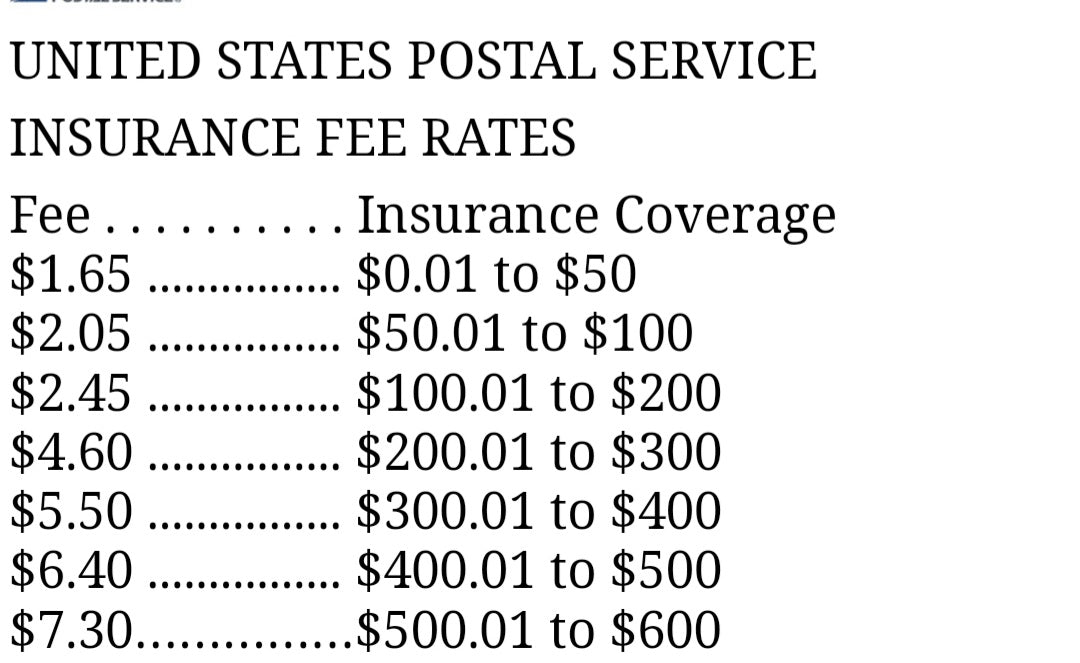 Shipping insurance (not for international orders- please use Priority mail at checkout)