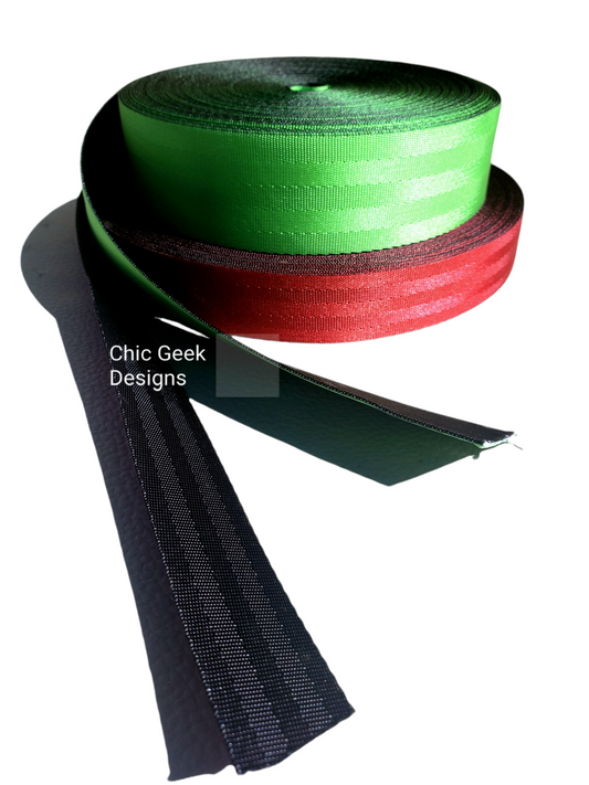 Duo Webbing (Red/Black) 1"